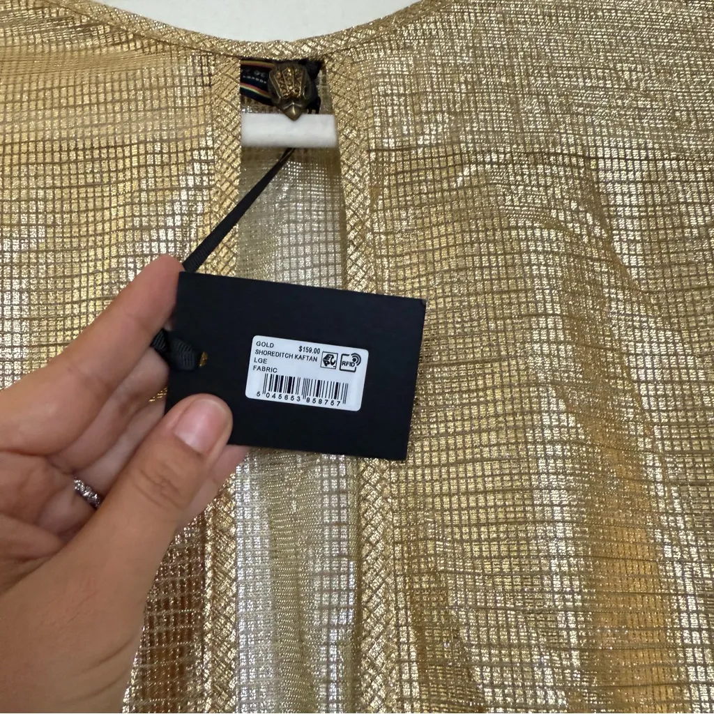 Kurt Geiger  Gold swim cover up - Image 5