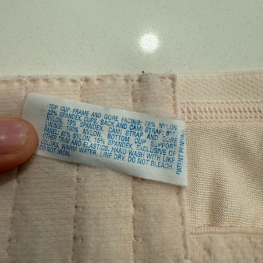 Vintage Playtex Secrets Bra Blush Lace Underwire Unlined Bra Made in USA - Image 9