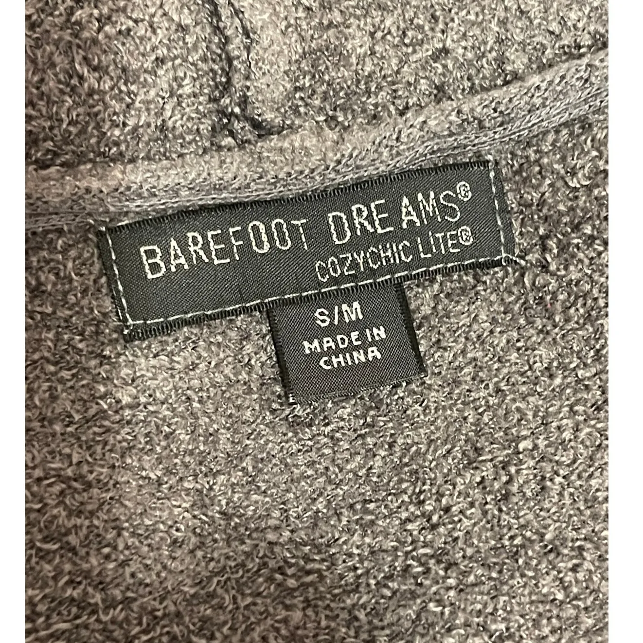 Barefoot Dreams Sz S / M CozyChic Lite Island Wrap Drape Cardigan Pockets Gray - Image 6