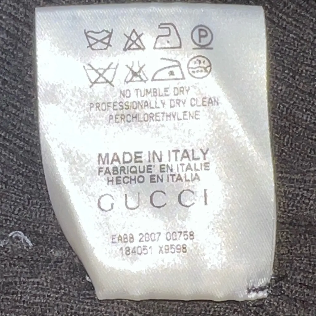 Gucci Olive and Brown Long Sleeve Ribbed Knit Top Shirt Made in Italy-Size L - Image 11