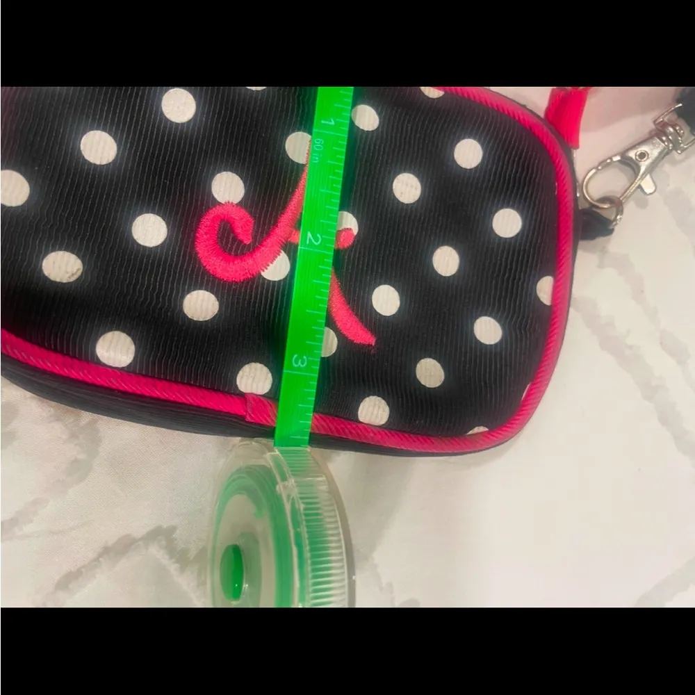 Zippered ID Pouch with Letter A Pink - Image 4