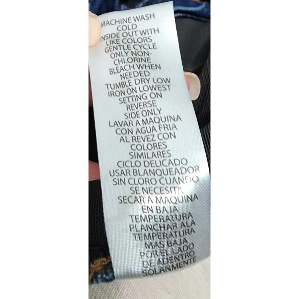 Democracy Women's Distressed Skinny Jeans Ab Technology Denim Blue Size 8 - Image 5