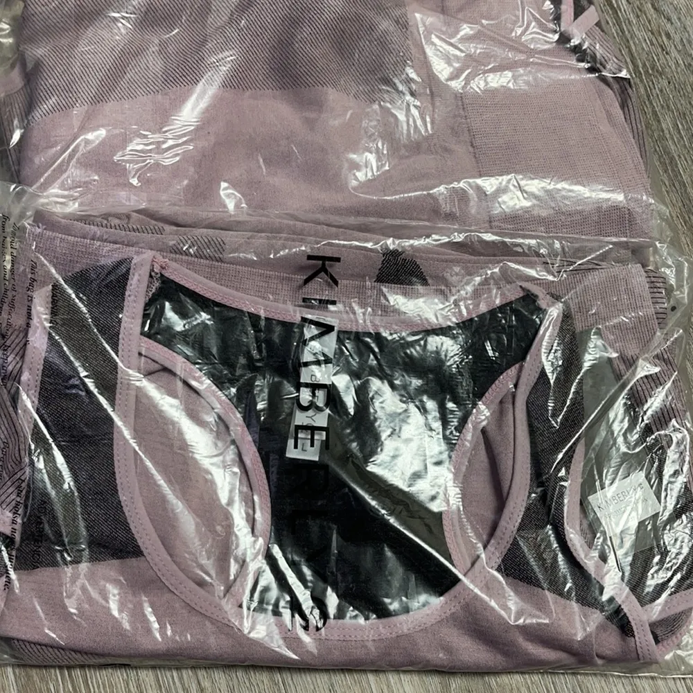 Kimberly C Space Dye Two Piece Legging & Top Set Pink Size undefined - Image 8