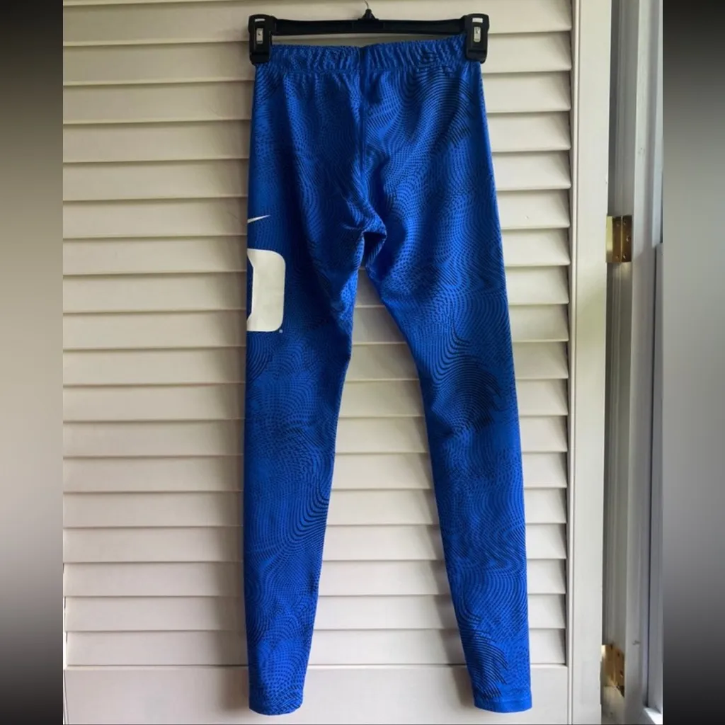 Nike Blue and White Leggings - Image 3