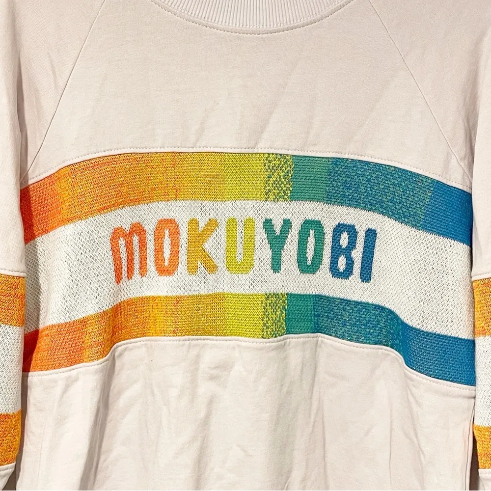 Mokuyobi Size Small Multicolor White Crewneck Pullover - Image 2