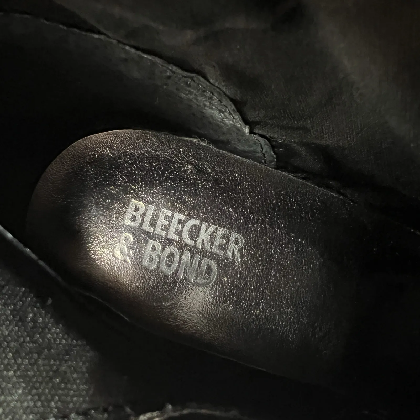 Bleecker & Bond Kailey Ankle Booties Women's Size 7 Black Leather Zip Up Boots - Image 11