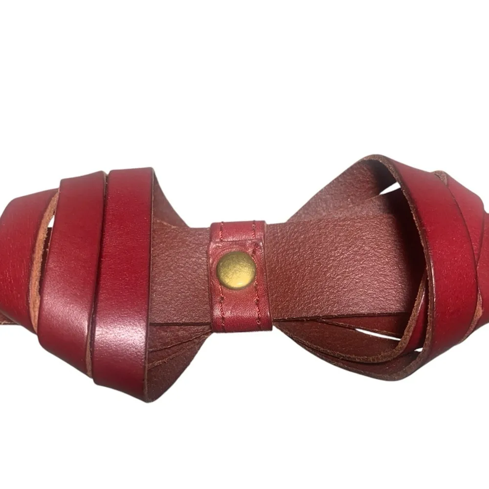 Vintage Fossil Leather Belt         1075 - Image 6