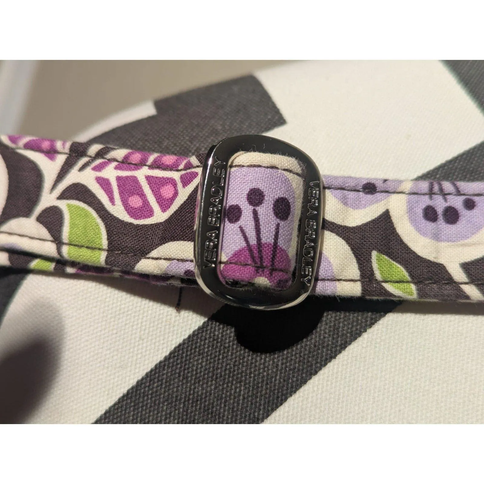 Vera Bradley Quilted Floral Drawstring Bucket Bag - Image 3