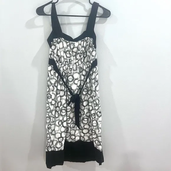 Motherhood Maternity 100% cotton black and white dress size medium - Image 2