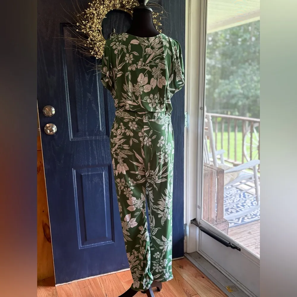 Gilli Green and White Jumpsuit Versatile Style size M Size M - Image 4