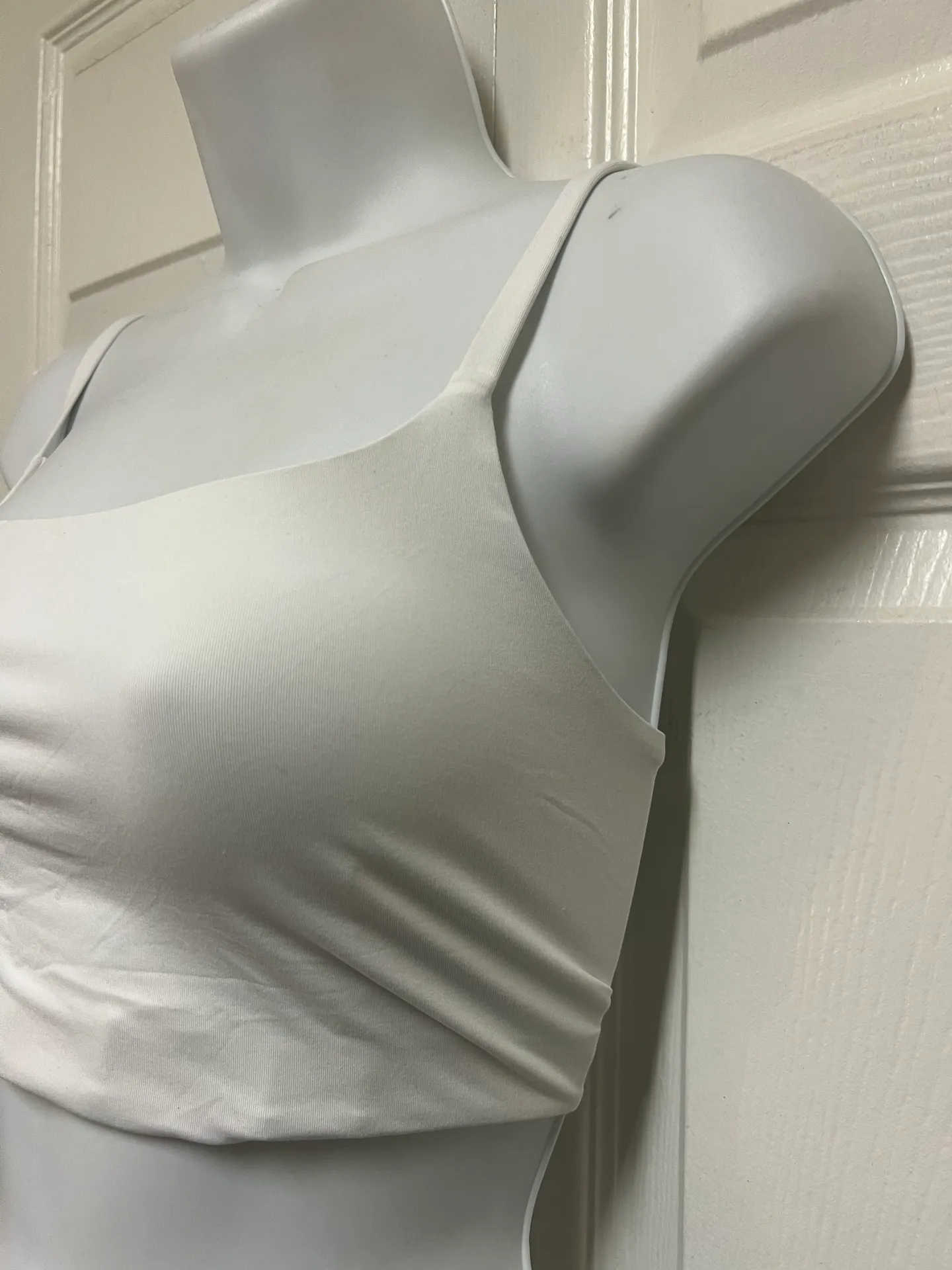 White Scoop Cami Bikini Top - Image 3