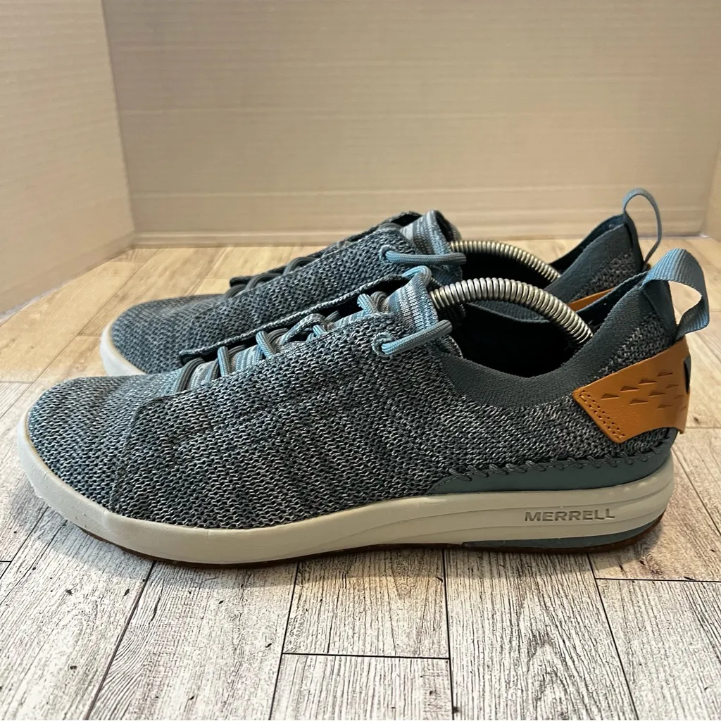 Merrell Gridway Shoes Women's 9.5 Blue Knit Comfort Vibram Walking Sneakers - Image 2