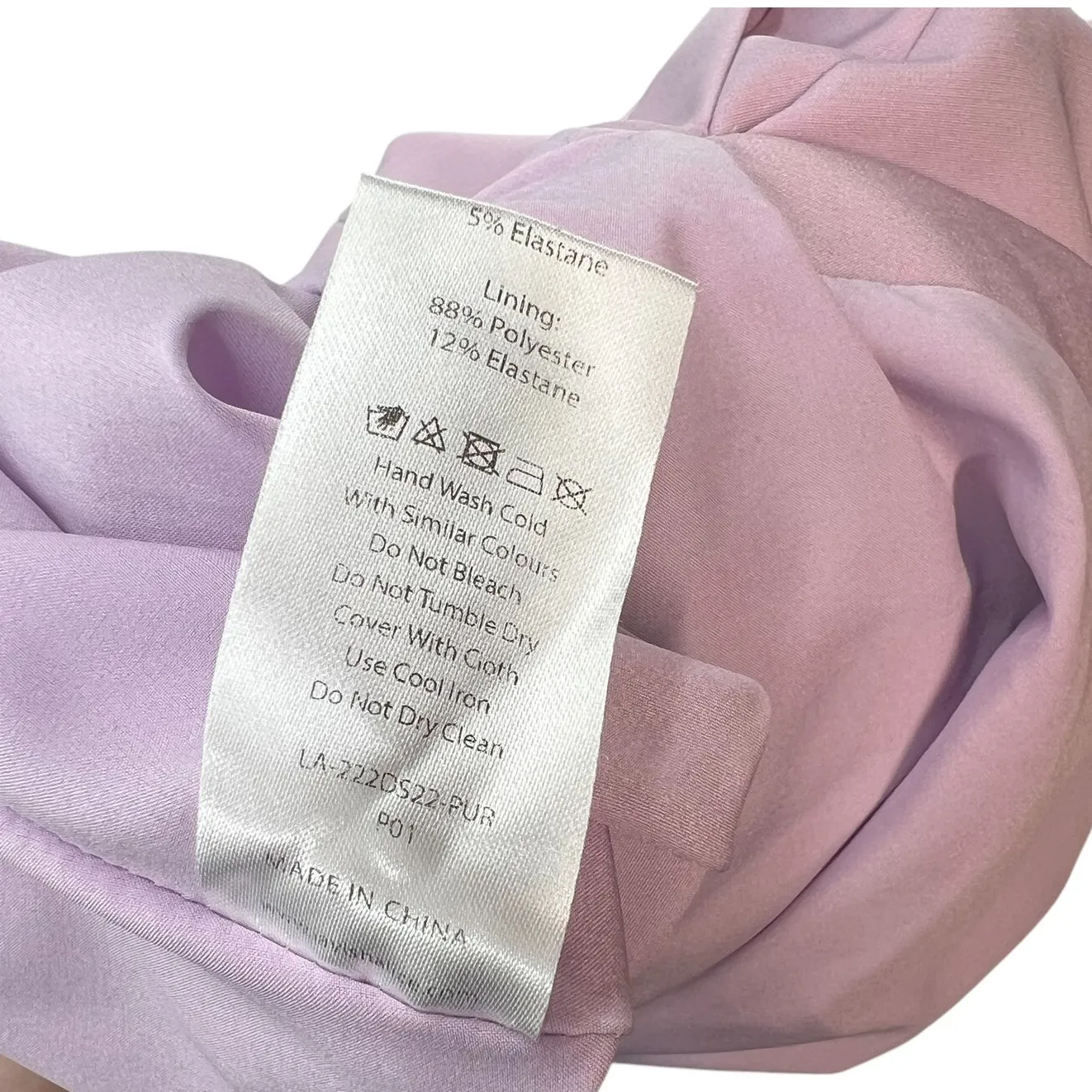 Lavish Alice Layla Dress Colorblocked‎ Pleated Bandeau Lilac Purple Size US 12 - Image 13