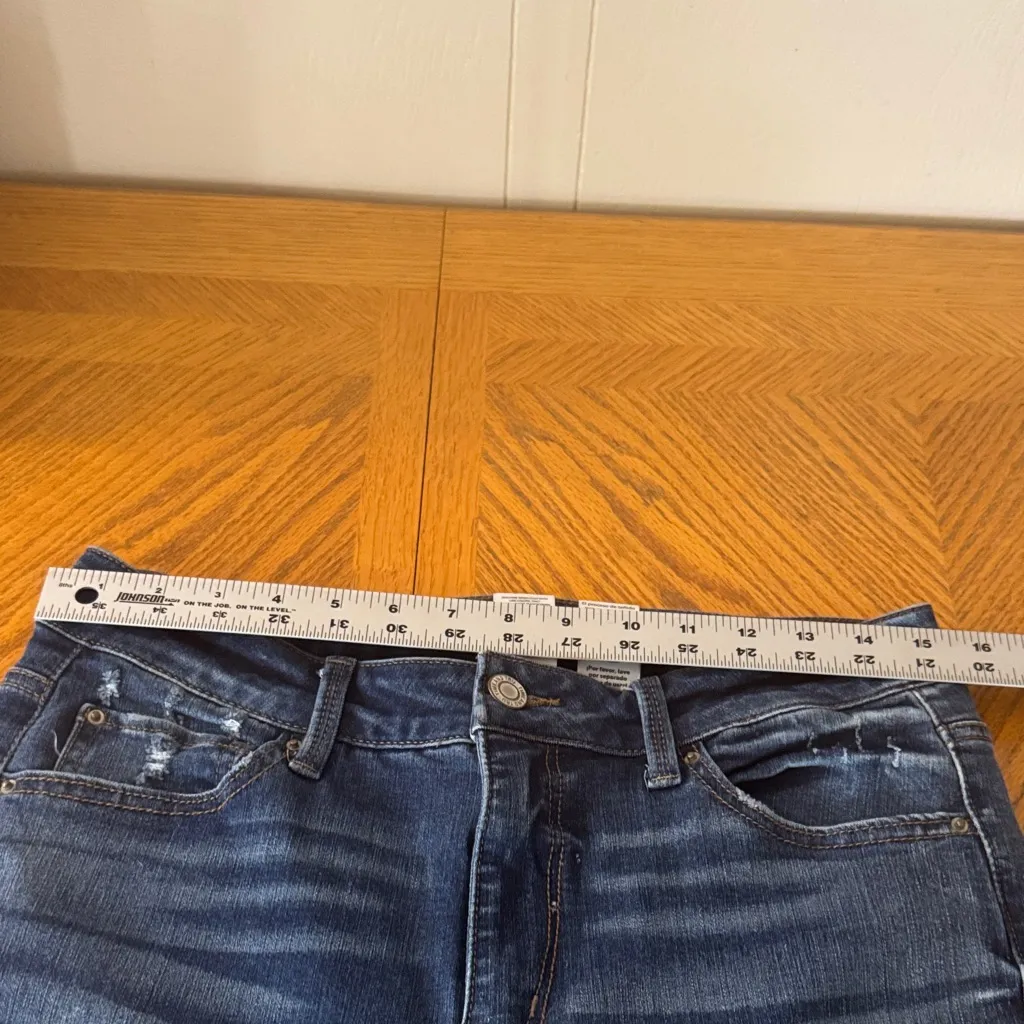 Time and Tru Dark Blue Slim Jeans Size 12 - Image 8