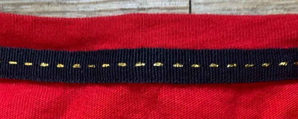 Talbots Red Long Sleeved Terrier Embroidered Shirt M - Image 4