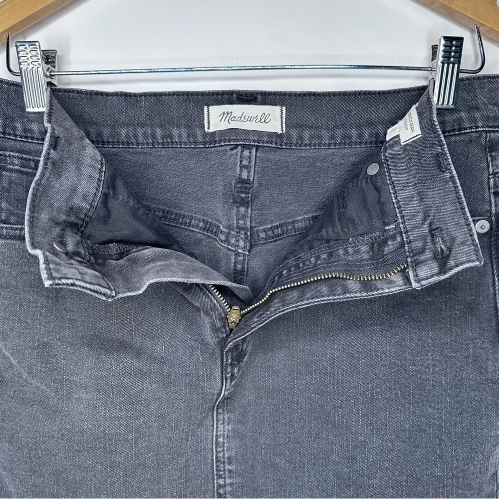 Madewell Stretch Denim Raw Hem Mini Skirt Size 27 - Image 5