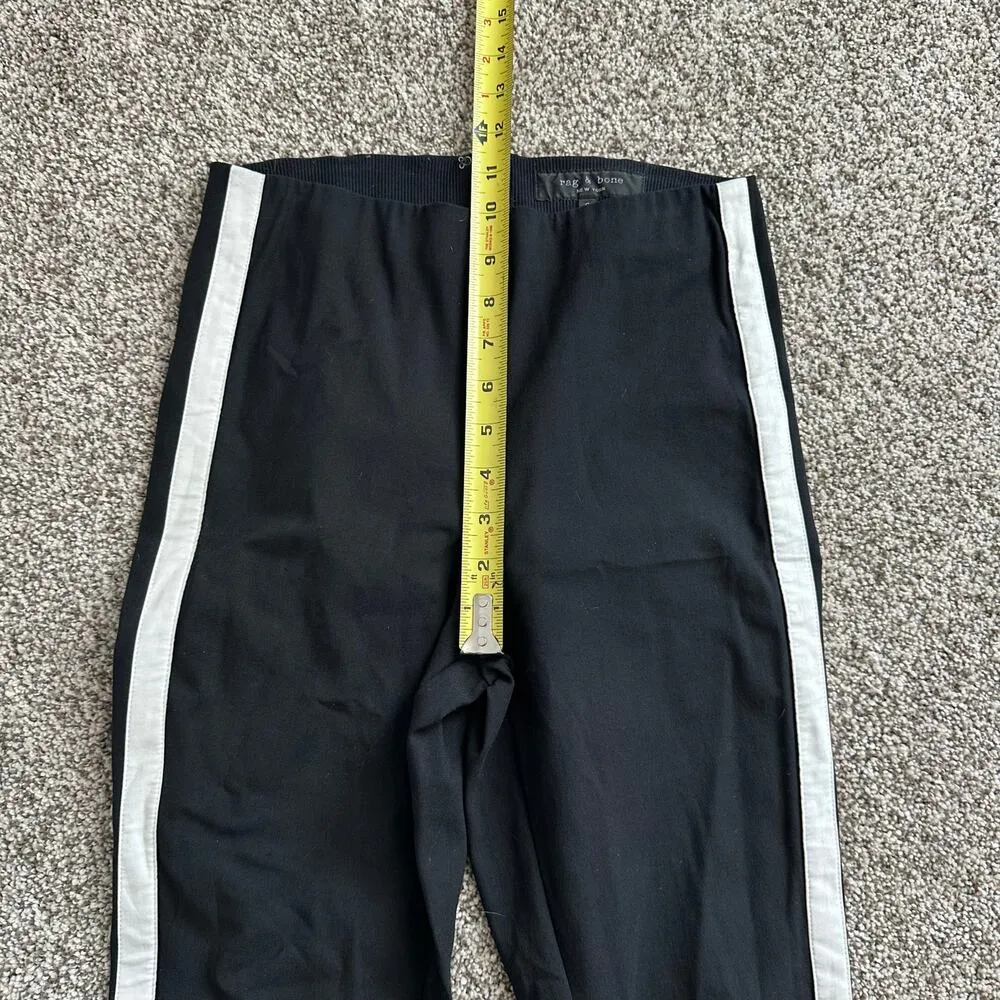 Rag & Bone black & white stripe skinny pull-on pants size 2 - Image 11