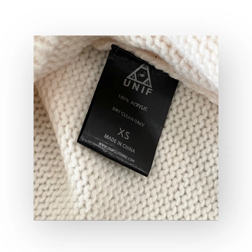 VHTF: new UNIF ♱ You Are My World FTW Sweater ♱ Cozy Intarsia Knit ♱ Ivory Pink - Image 11