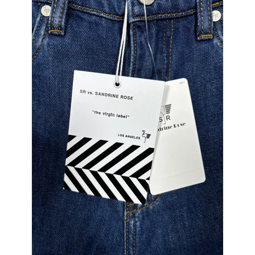 SR Vs. Sandrine Rose Women's Denim‎ Jean Shorts Frayed Hem Size 28 Jorts Blue - Image 4