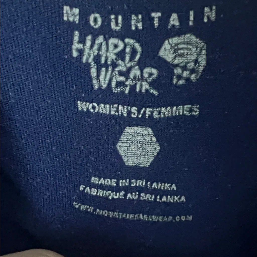 Mountain Hardware Women’s Blue Long sleeve Hiking Top Size Lg 🔲 - Image 4