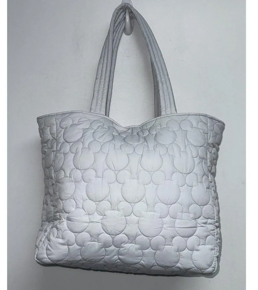 Disney Vera Bradley Vera Tote Lunar Gray Bag Purse Mickey Mouse Featherweight - Image 2