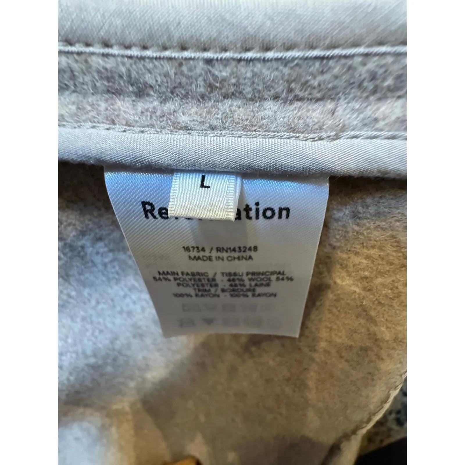 REFORMATION - Greenwich belted wool-blend coat Women’s Jacket - Image 7