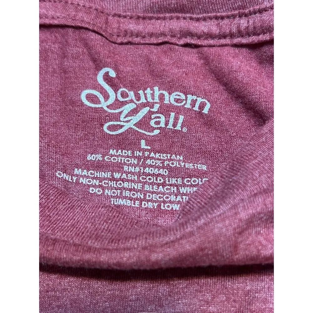 Southern Ya'll Shirt Let's Go Hog Wild Back Graphic Long Sleeves Sz L NWOT Size L - Image 5
