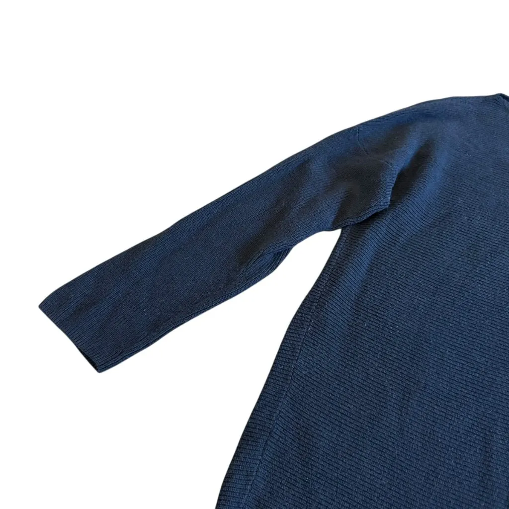 Tommy Bahama Pickford Navy Blue Pullover Sweater Ribbed Boat Neck Size Large - Image 4