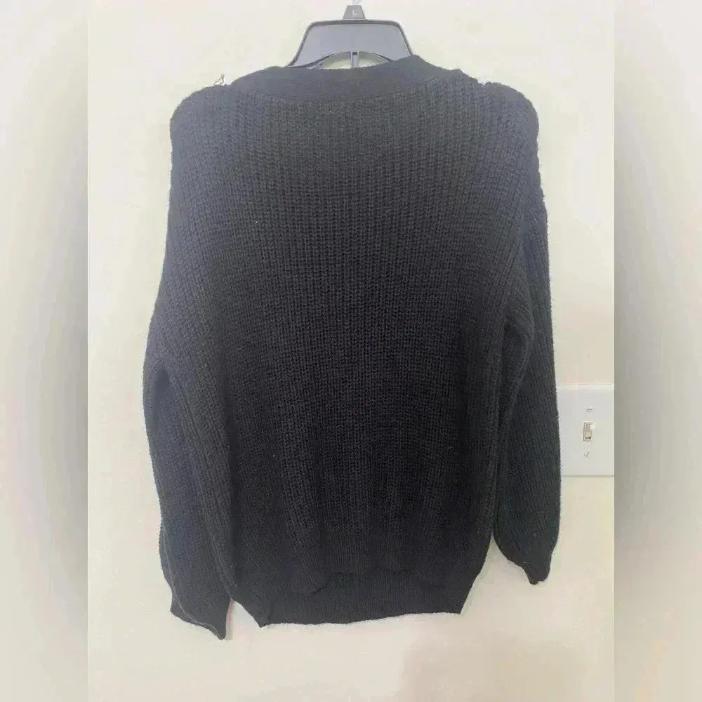E &‎ M Black Sweater Size M - Image 2