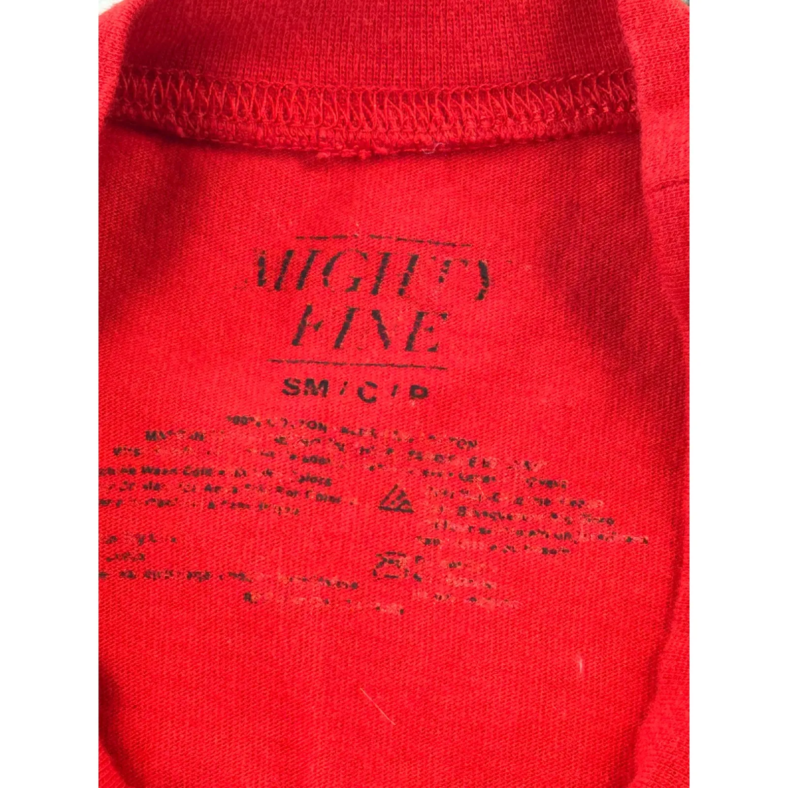 Mighty Fine Red Peace Love Unity S Crewneck Long Sleeve Crop Top Women S - Image 6