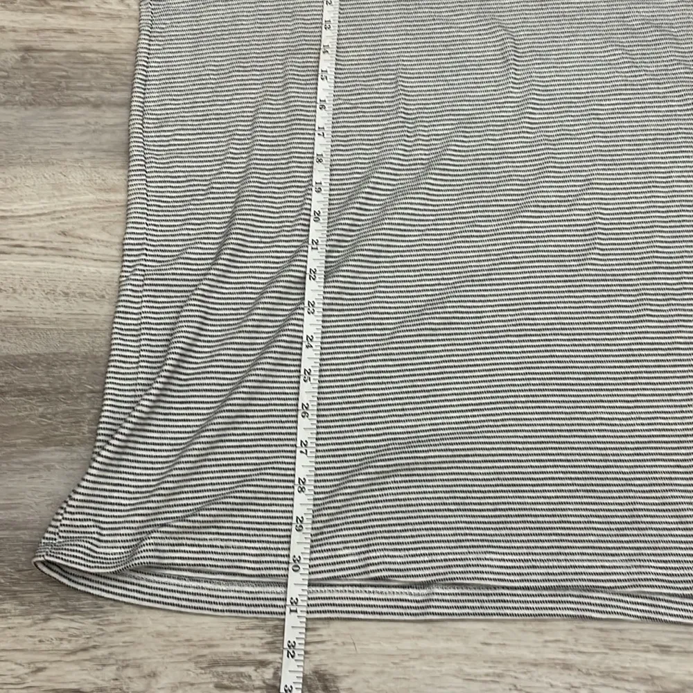 Black & White Striped Short Sleeve Round Neck Womens T-Shirt XXL - Image 10