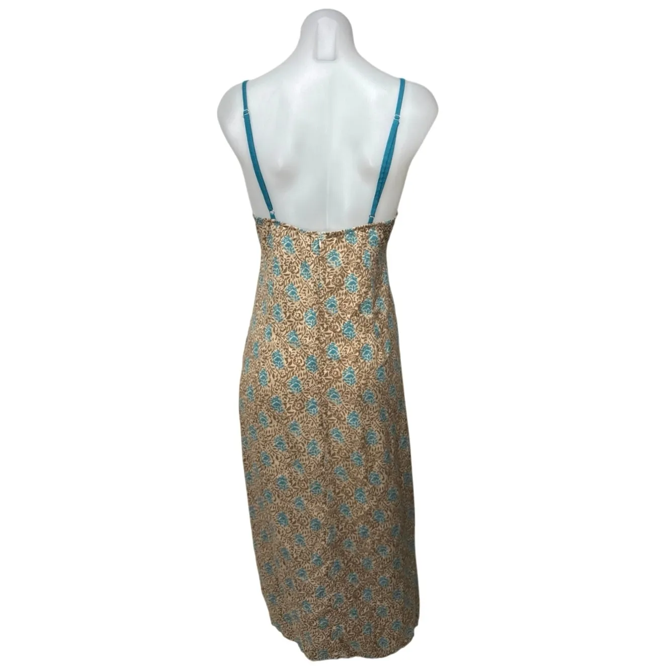 Motel Multicolor Batik Print Sleeveless Cami Camisole Midi Tank Slip Dress Sz S - Image 2