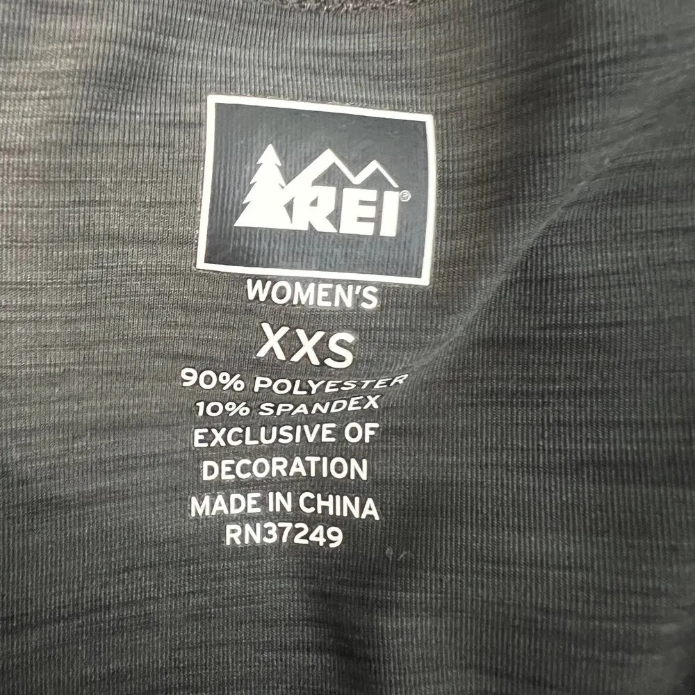 REI Activewear Outdoor Hiking Workout Lightweight Fitness Gym Training Top XXS Gray - Image 2