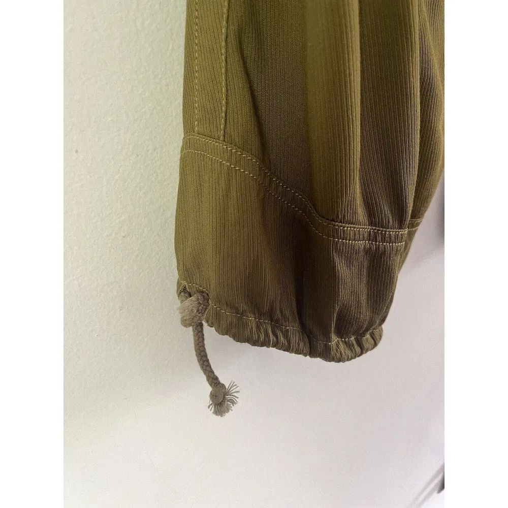By Anthropologie Earth Green Pull On Wide Leg Cropped Pants Women’s Size Small - Image 6