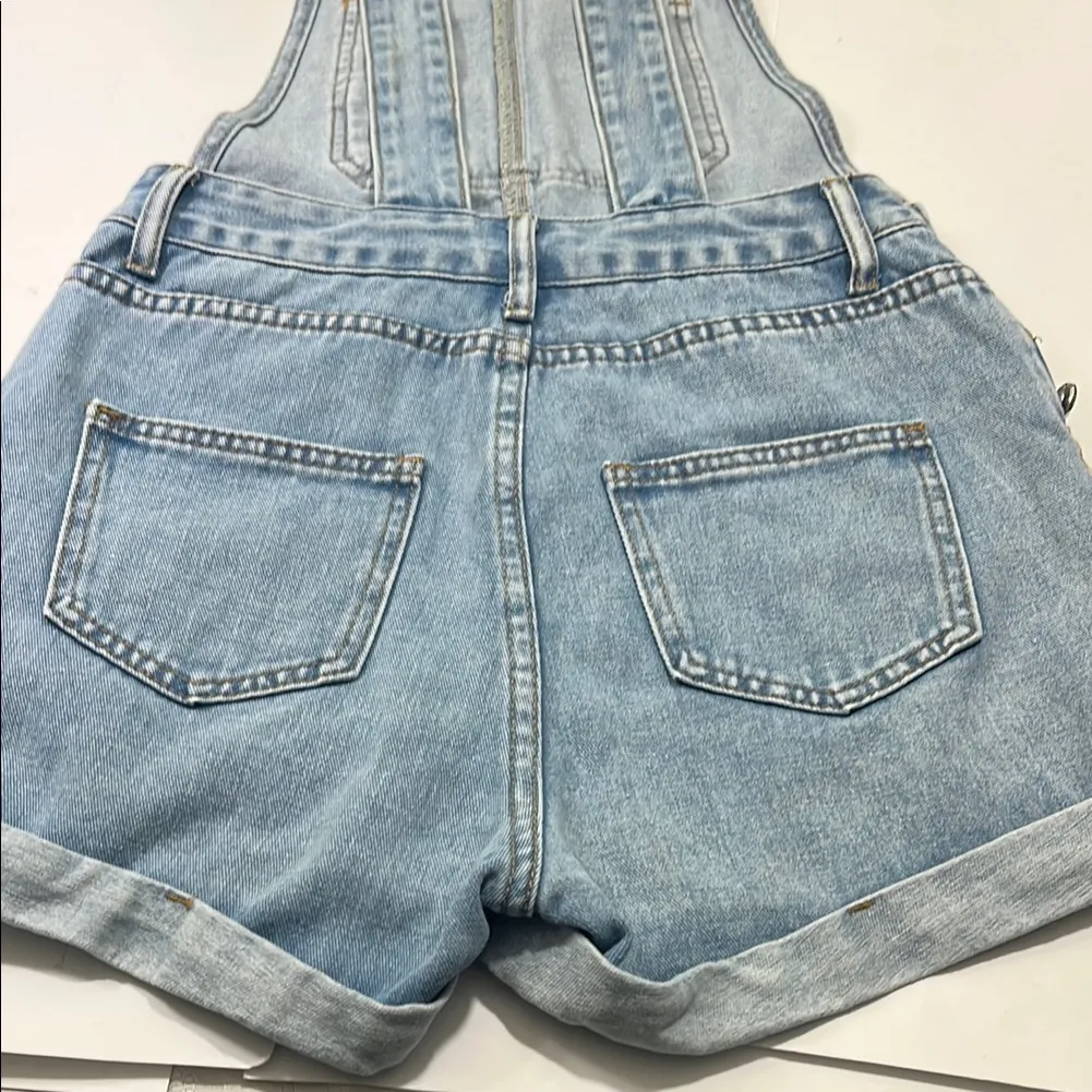 Light Blue Denim Overalls Size XS - Image 10