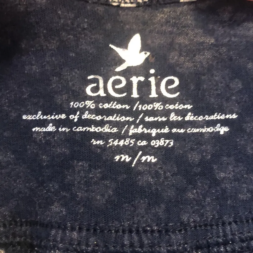 🎉4 for $20 Aerie medium navy and white spaghetti strap tank - Image 5