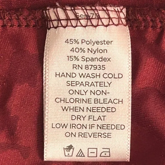 Susan‎ Graver Cardigan 1X Maroon Velvet Burnout - Image 7