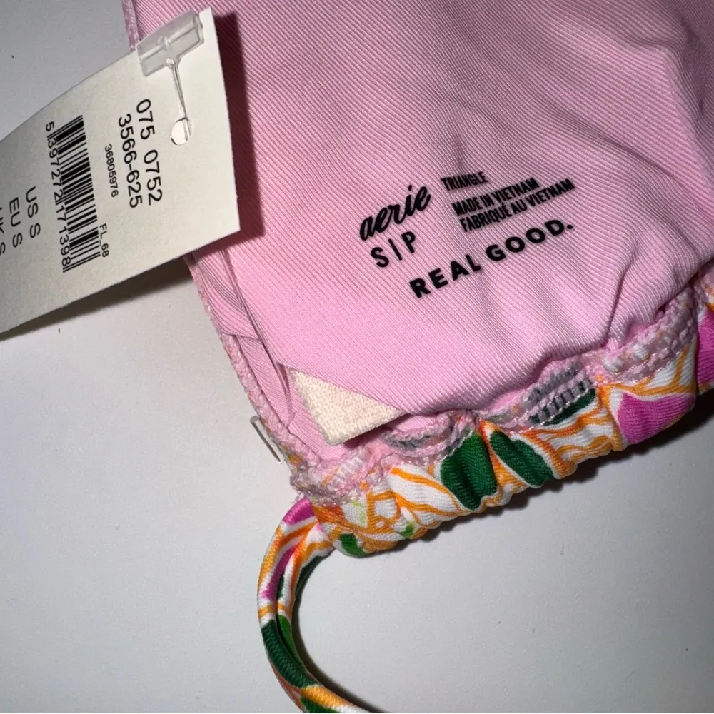 NEW Aerie Floral Paisley Triangle String Bikini Top Size Small - Image 6