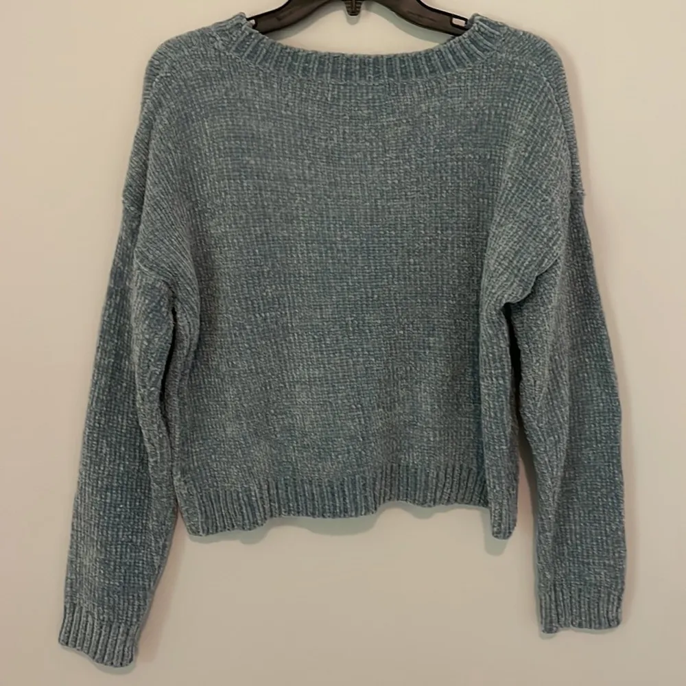 Molly Green Blue Chenille Sweater - Image 4
