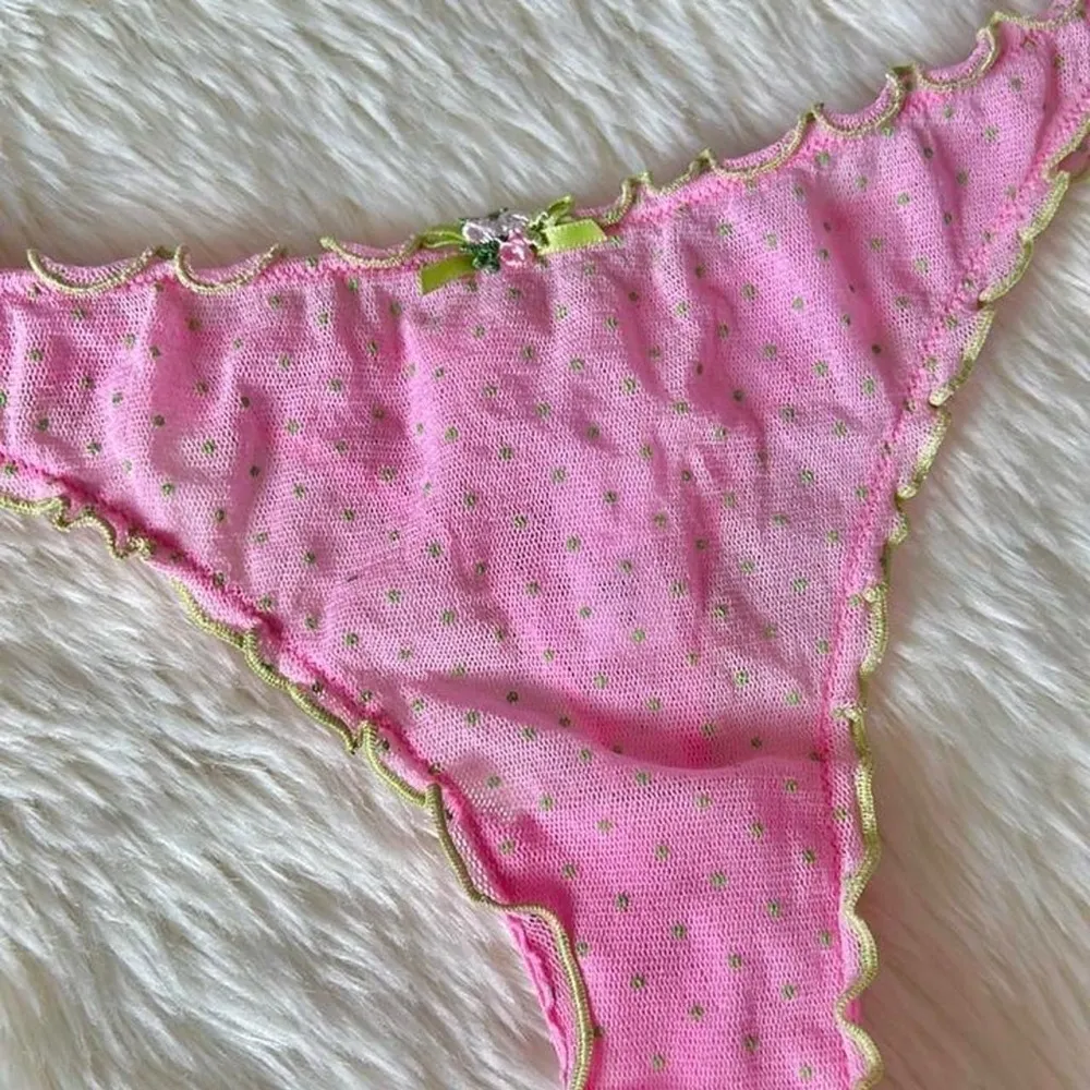 Victoria’s Secret Y2K Polka Dot Mesh Cami Set - Image 6