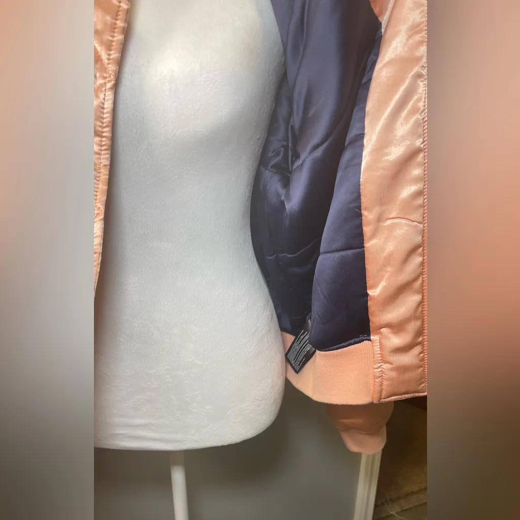 Finders Keepers Claude Bomber Jacket Women's Pink Sand Size Medium‎ - Image 6