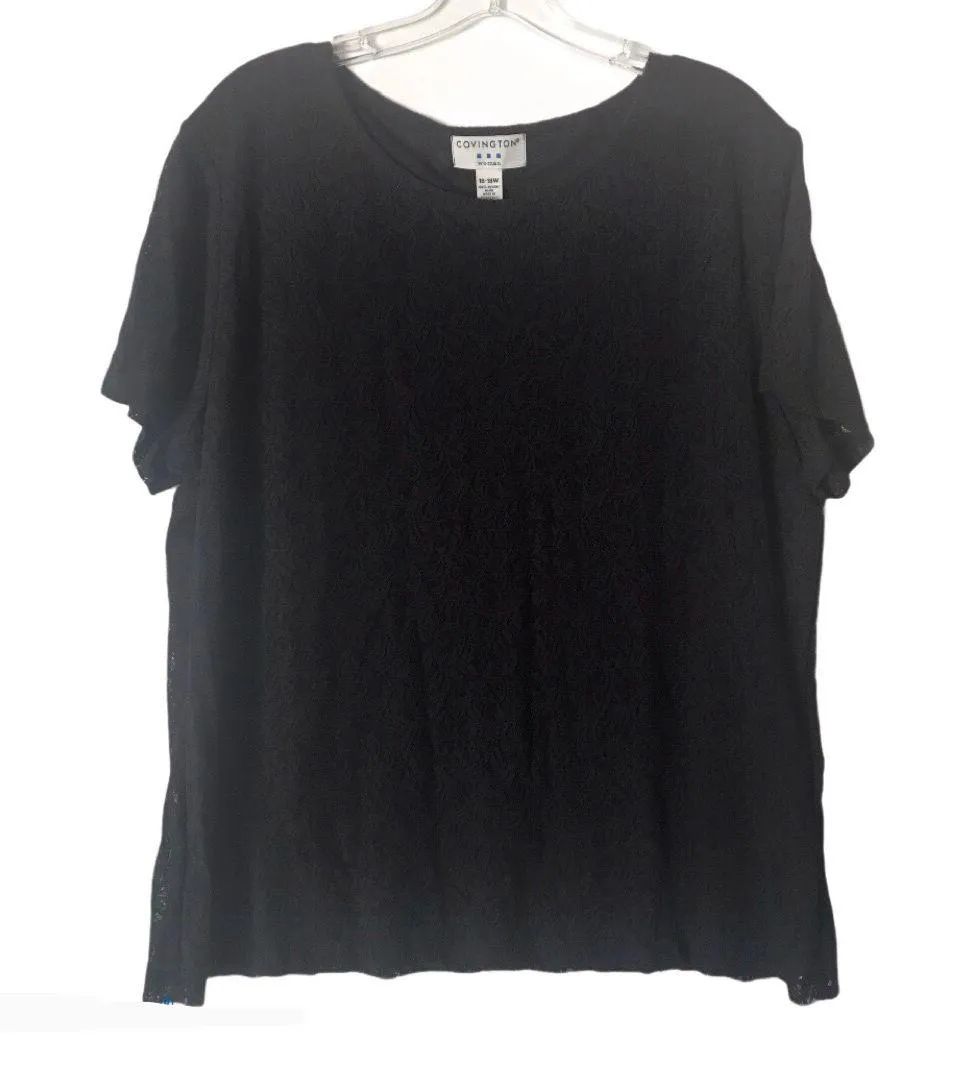 Covington Black Lace Blouse - Image 5