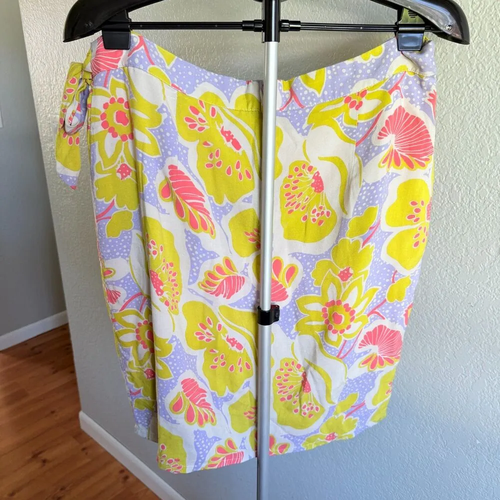 Modcloth Whole Lotta Loveliness Wrap Skirt Floral Tropical Springtime Tulip XL - Image 3