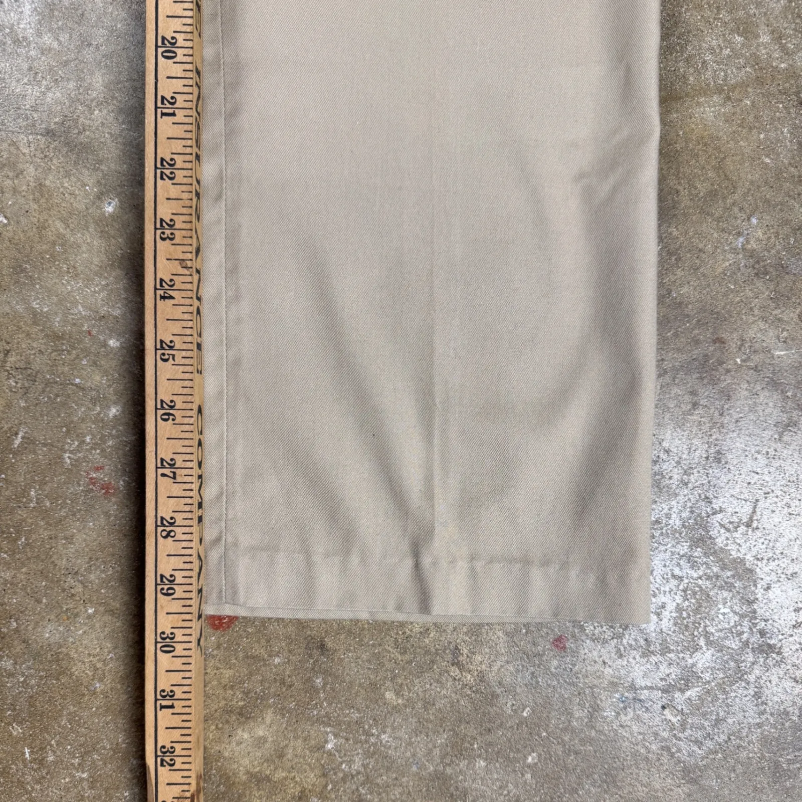 Vtg Izod Lacosteā Women's Khaki Pants Size 28 Beige High Rise Classic Chino Tan - Image 11