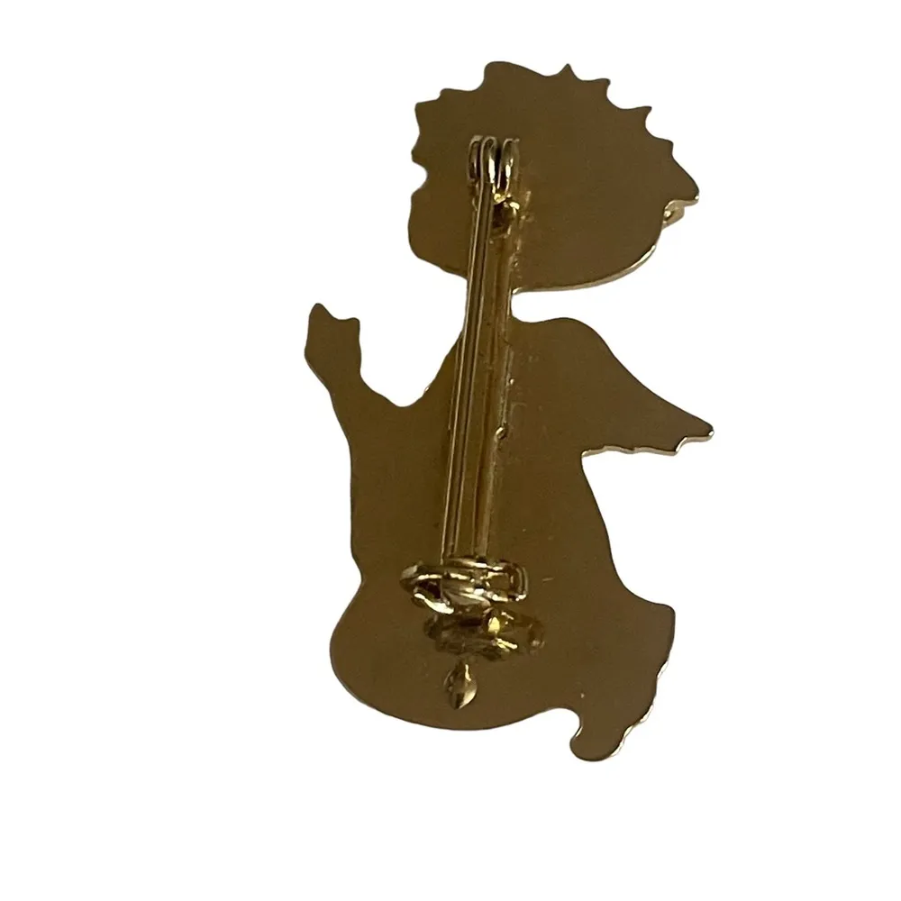 Vintage praying Angel brooch - Image 3