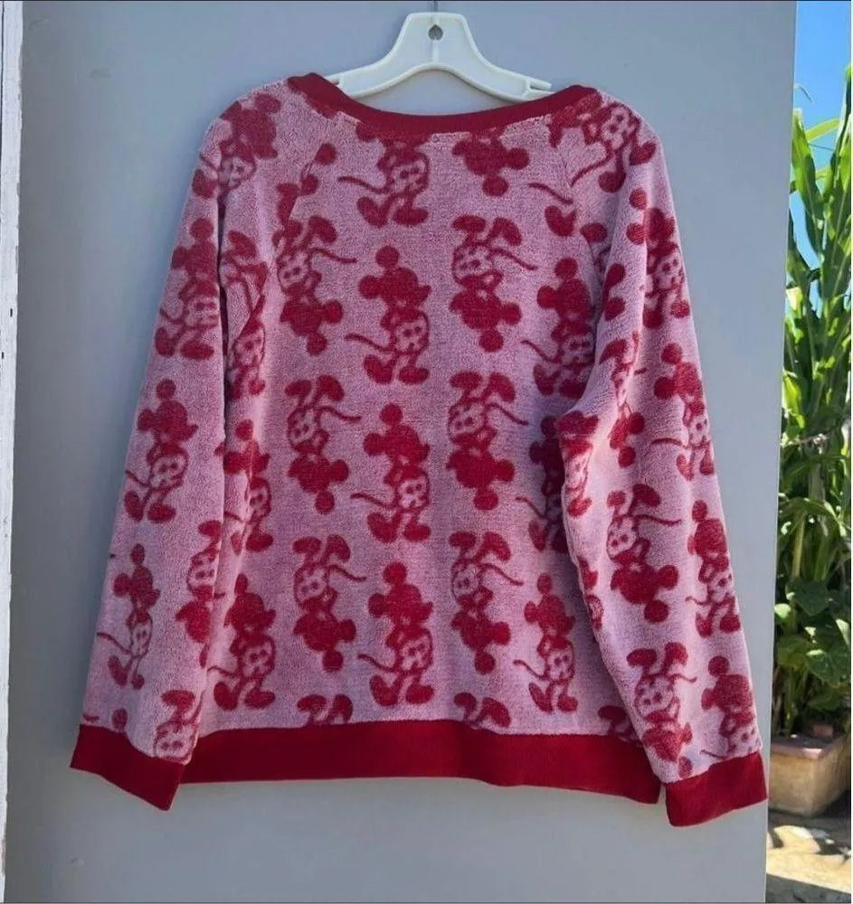 Disney
Red/Pink Mickey Mouse long sleeved crew neck Womans sweater Red Size L - Image 7
