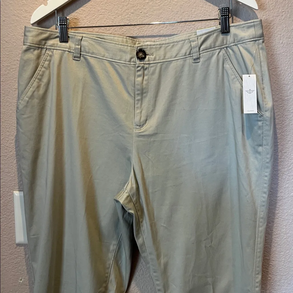 New Docker’s Women’s Boyfriend Fit Stretch Twill Khaki Pants Chinos Size 16 NWT - Image 3