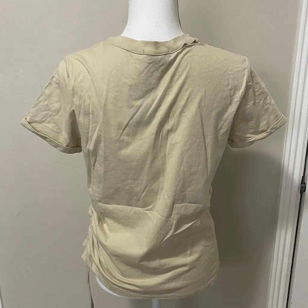 N: Philanthropy Tan Cream Short Sleeve Tee Small New with Tags - Image 6