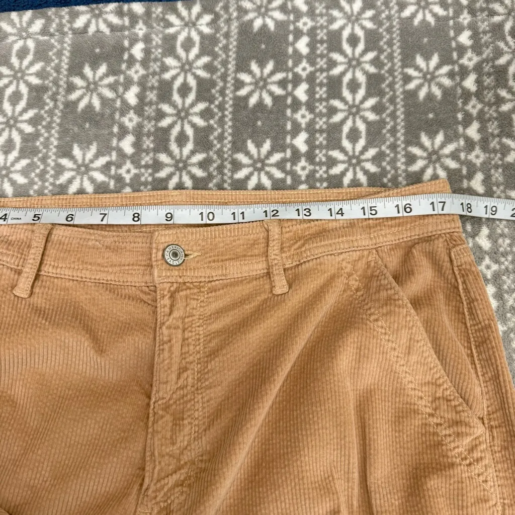 NWOT American Eagle Stretch Super High Rise Baggy Wide Leg Corduroy Cargo Sz‎ 14 - Image 10