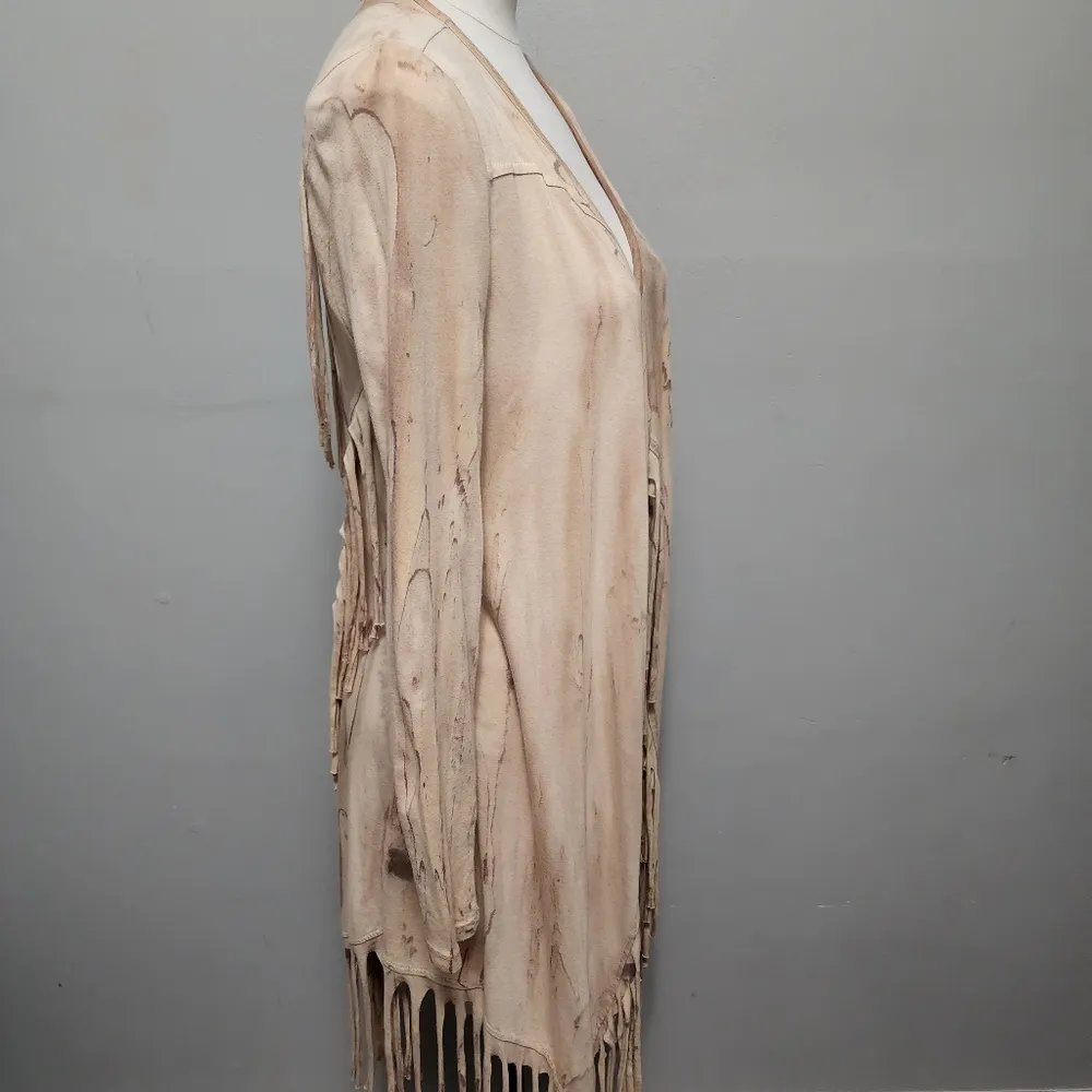 Gimmicks by BKE tie dye fringe duster size xs - Image 4